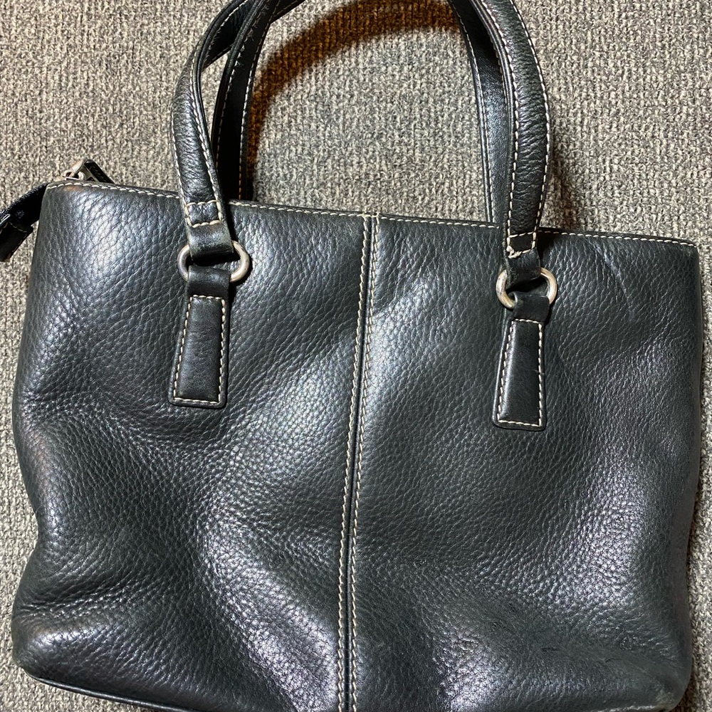 Fossil vintage leather mini handbag